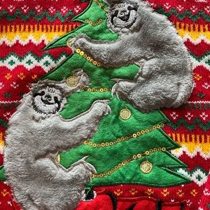 Sloth ugly christmas sweater